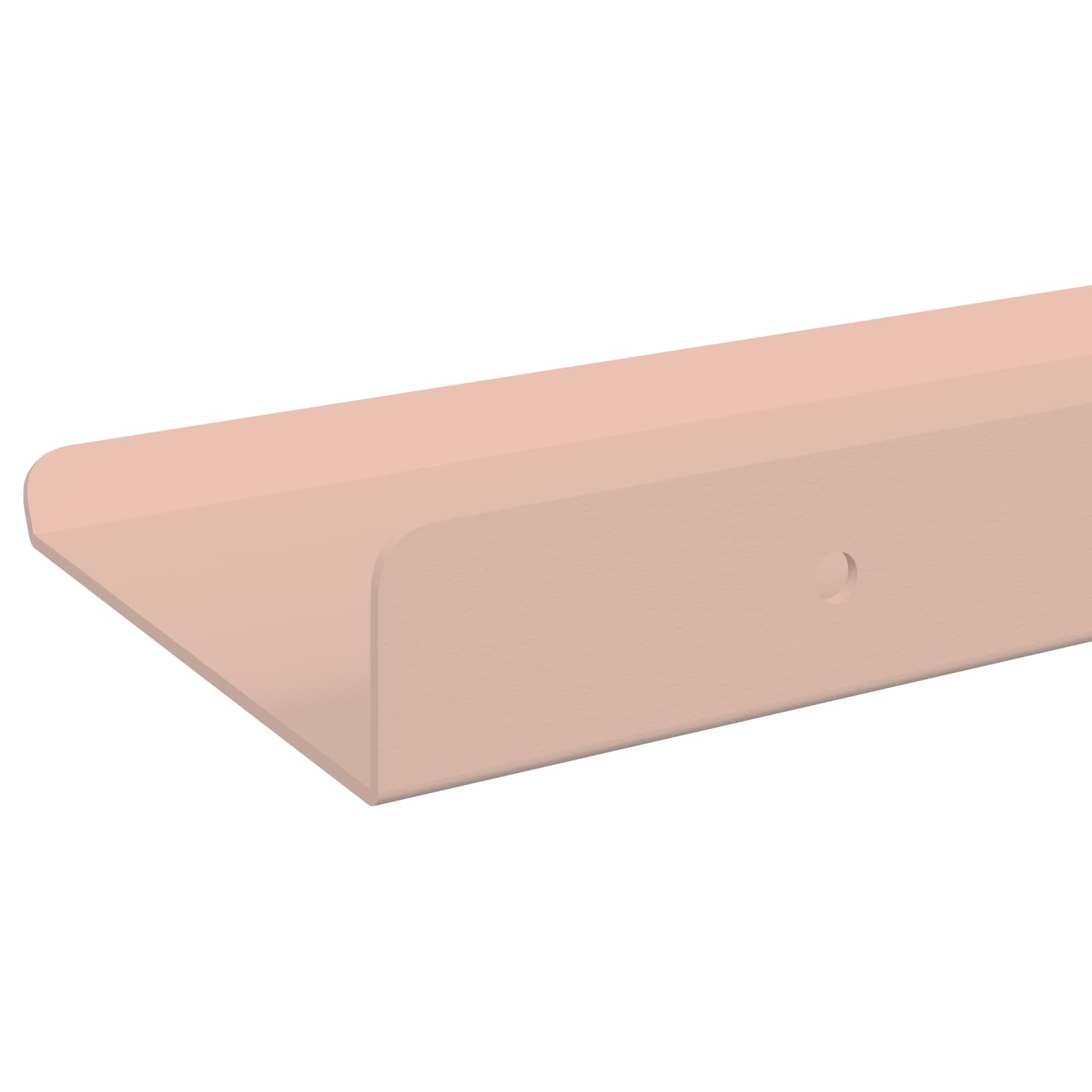 Lebdeća polica Zidne 4 pcs Ružičasta 60 x 8,5 x 2,5 cm Čelik