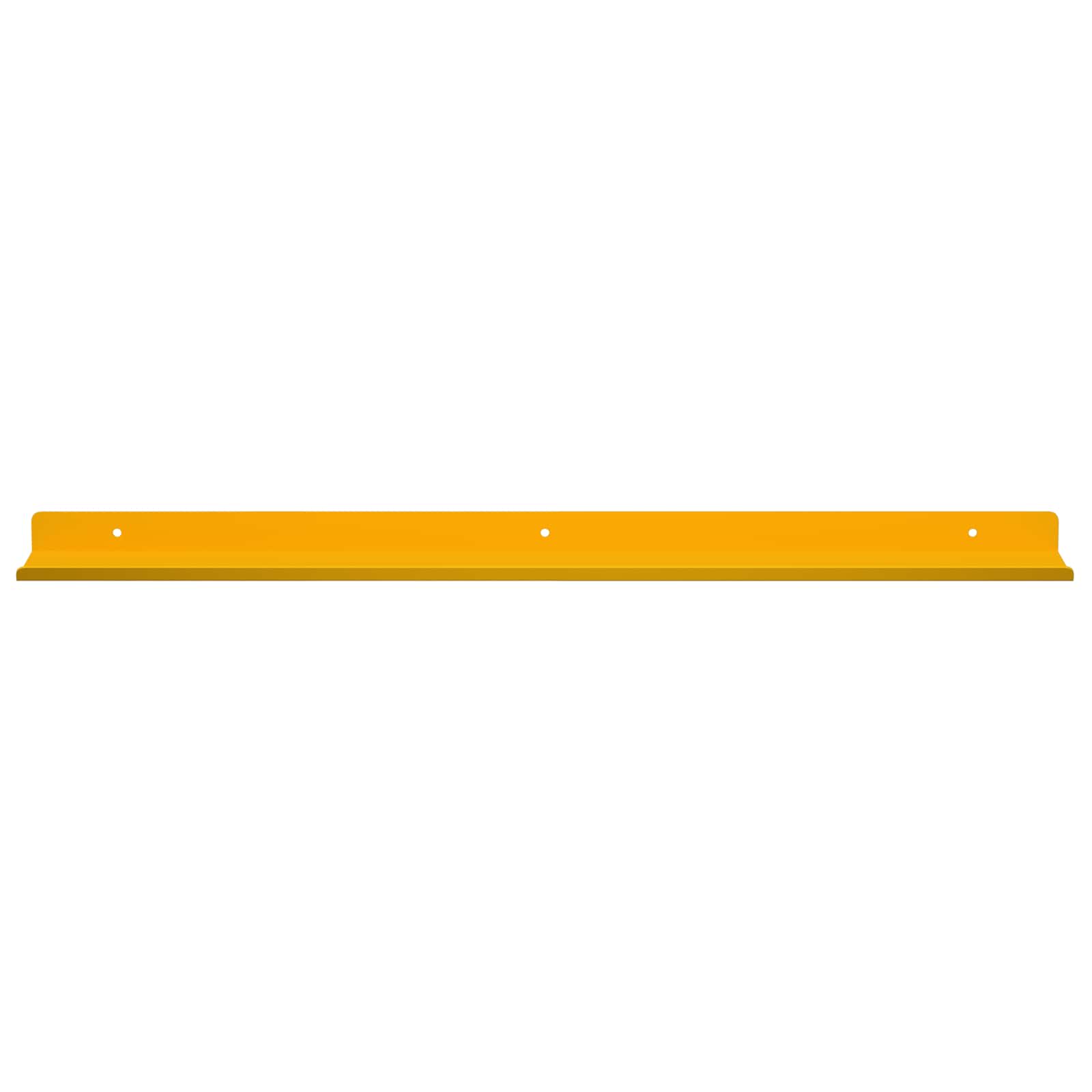 Lebdeća polica Zidne 4 pcs Žuta 60 x 8,5 x 2,5 cm Čelik