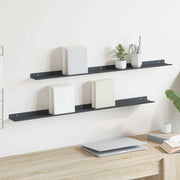 Lebdeća polica Zidne 2 pcs Antracit 100 x 9 x 2,5 cm Čelik