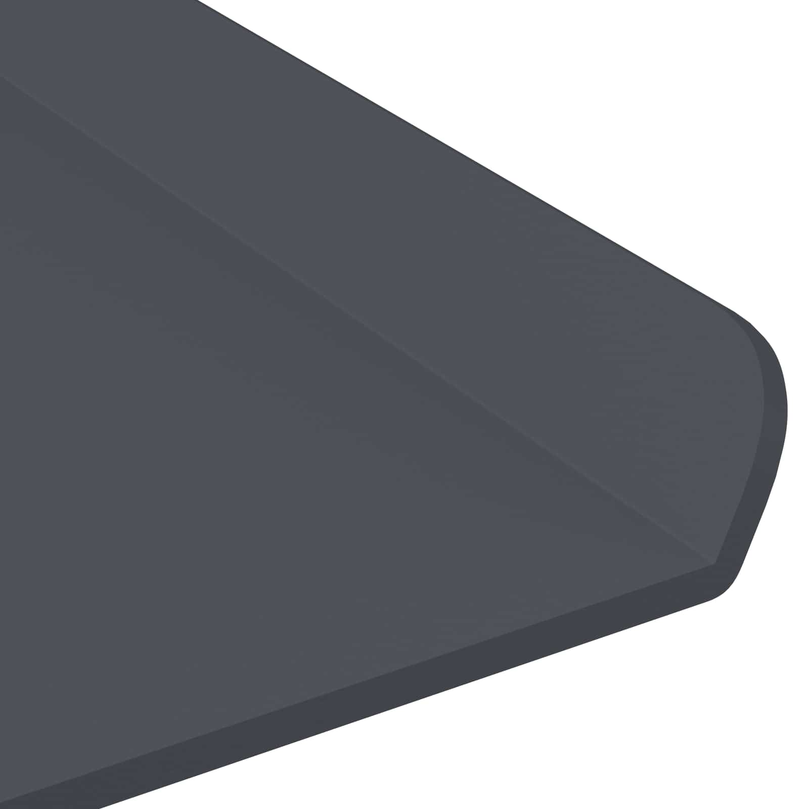 Lebdeća polica Zidne 2 pcs Antracit 40 x 18 x 2,5 cm Čelik