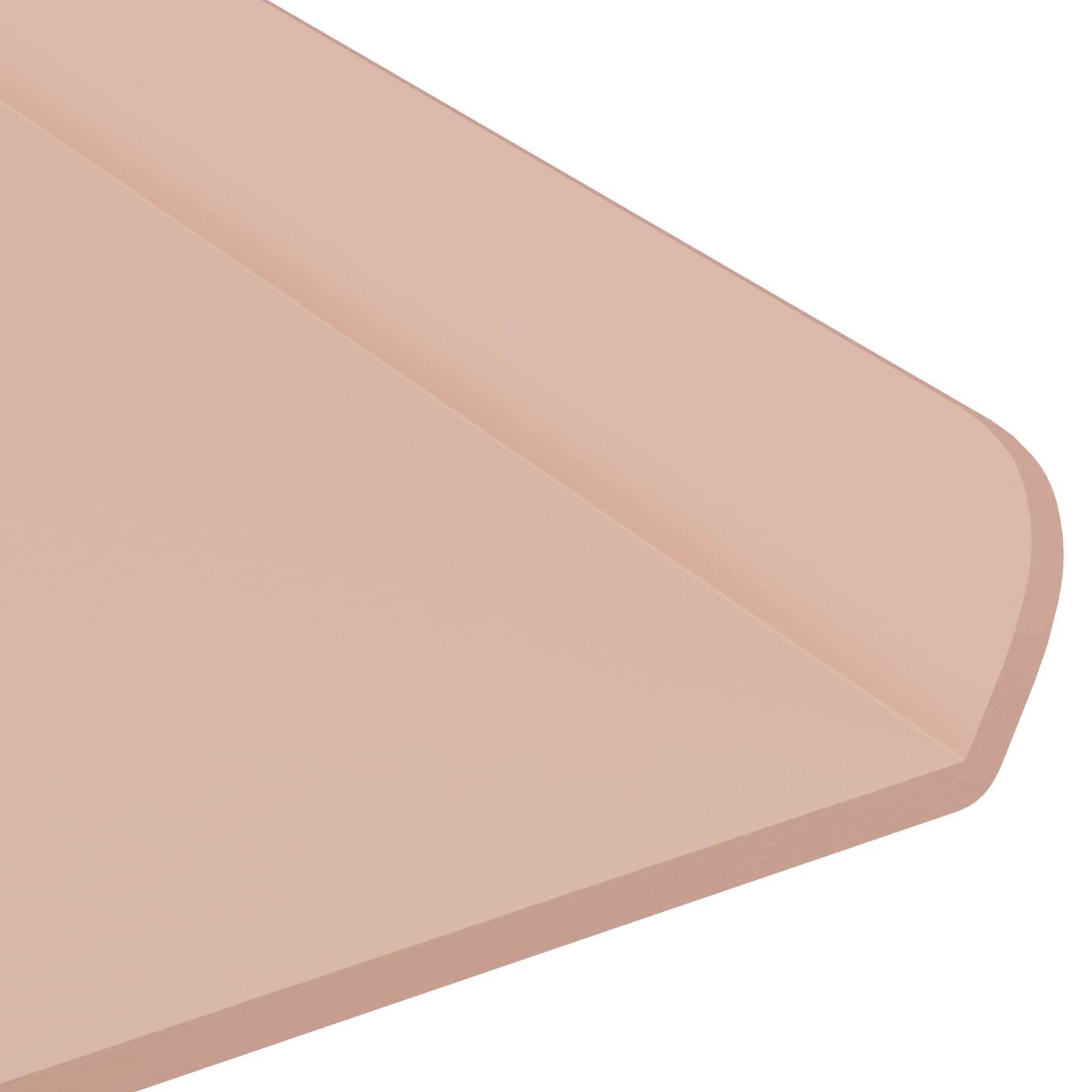 Lebdeća polica Zidne 2 pcs Ružičasta 60 x 18 x 2,5 cm Čelik
