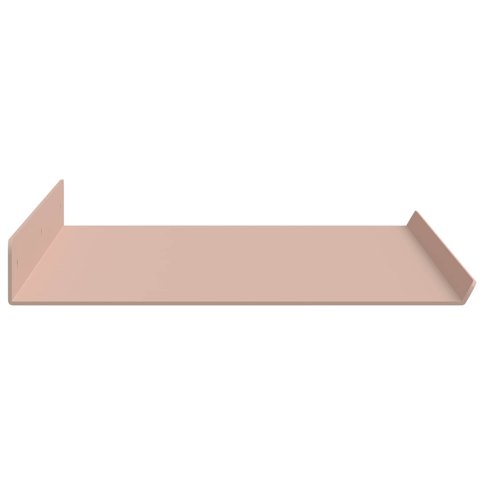 Lebdeća polica Zidne 4 pcs Ružičasta 60 x 18 x 2,5 cm Čelik
