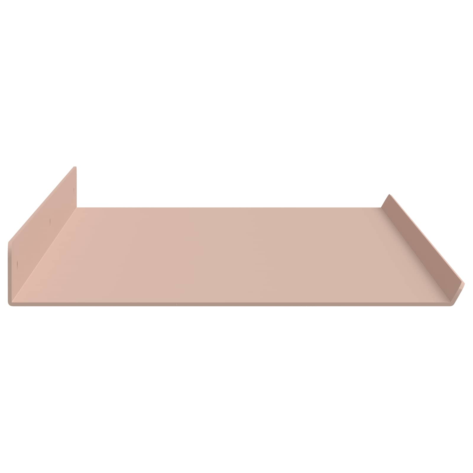 Lebdeća polica Zidne 4 pcs Ružičasta 80 x 18 x 2,5 cm Čelik
