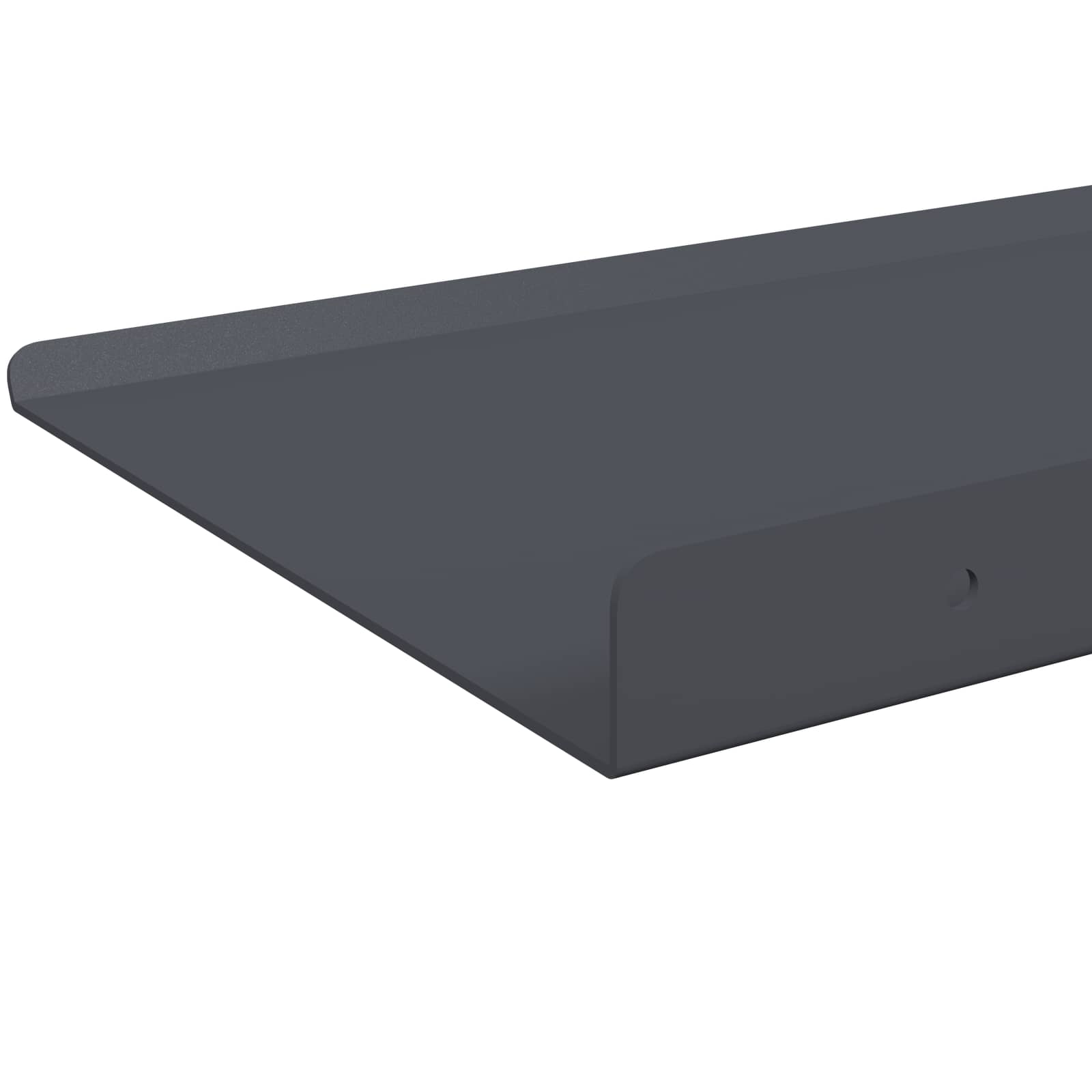 Lebdeća polica Zidne 2 pcs Antracit 80 x 18 x 2,5 cm Čelik