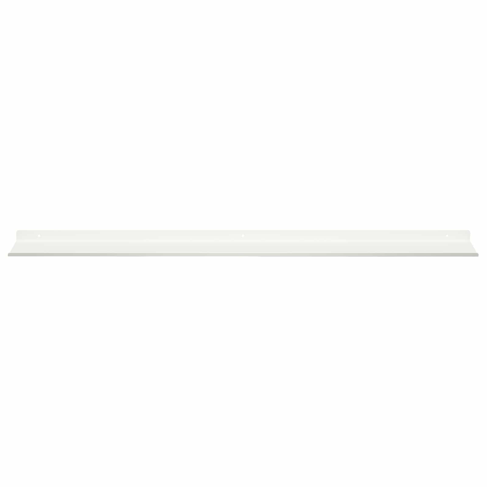 Lebdeća polica Zidne 2 pcs Bijeli 100 x 18 x 2,5 cm Čelik
