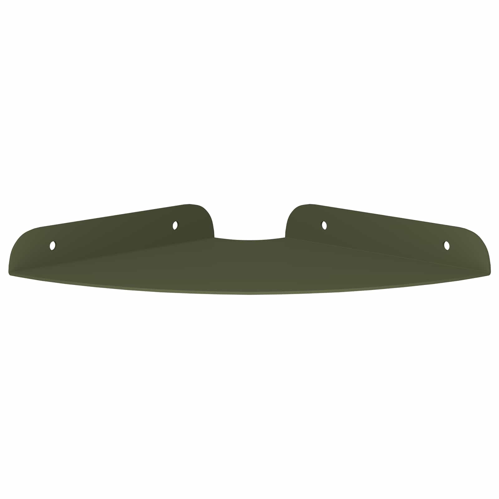 Lebdeća polica s policom 4 pcs Maslinasto zelena 18 x 18 x 2 cm