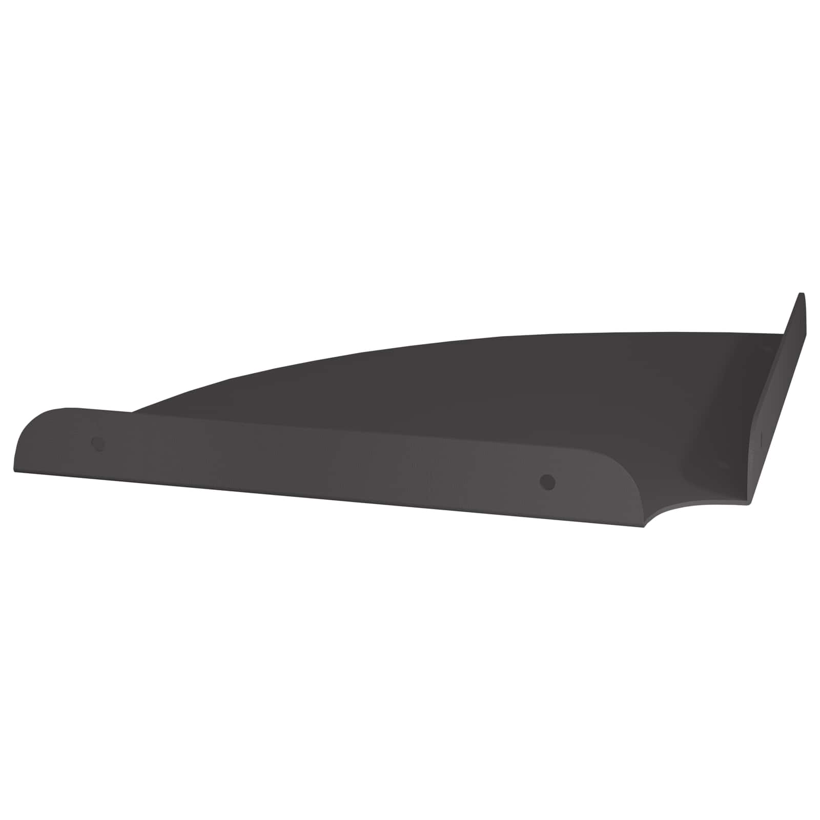Kutna flota polica s policom 2 pcs Crna 24 x 24 x 2 cm