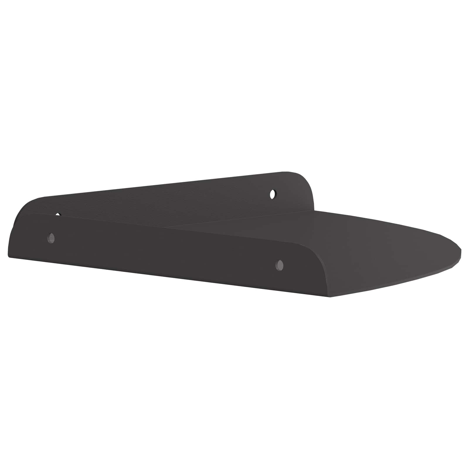Kutna flota polica s policom 2 pcs Crna 24 x 24 x 2 cm