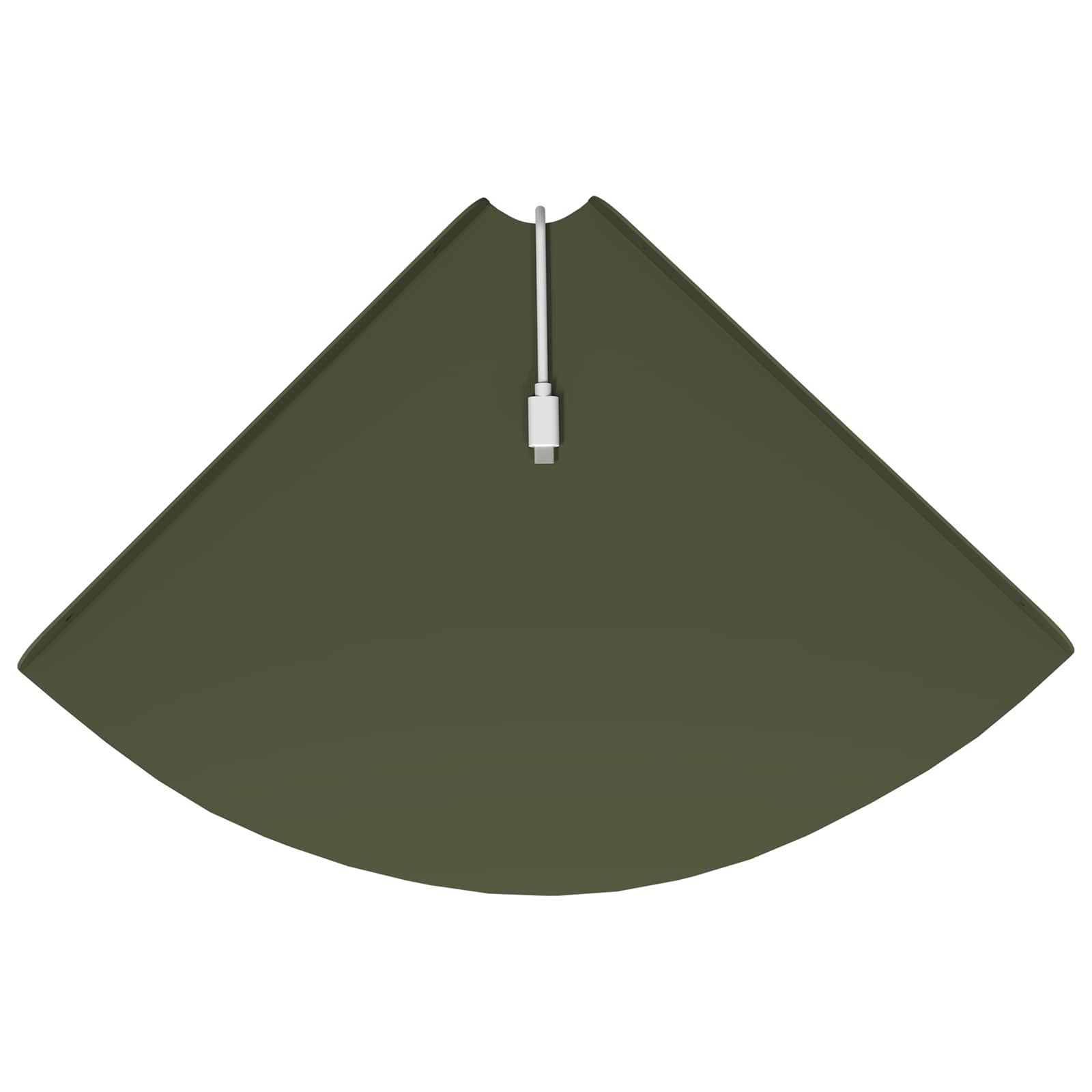 Lebdeća polica s policom 2 pcs Maslinasto zelena 30 x 30 x 2 cm