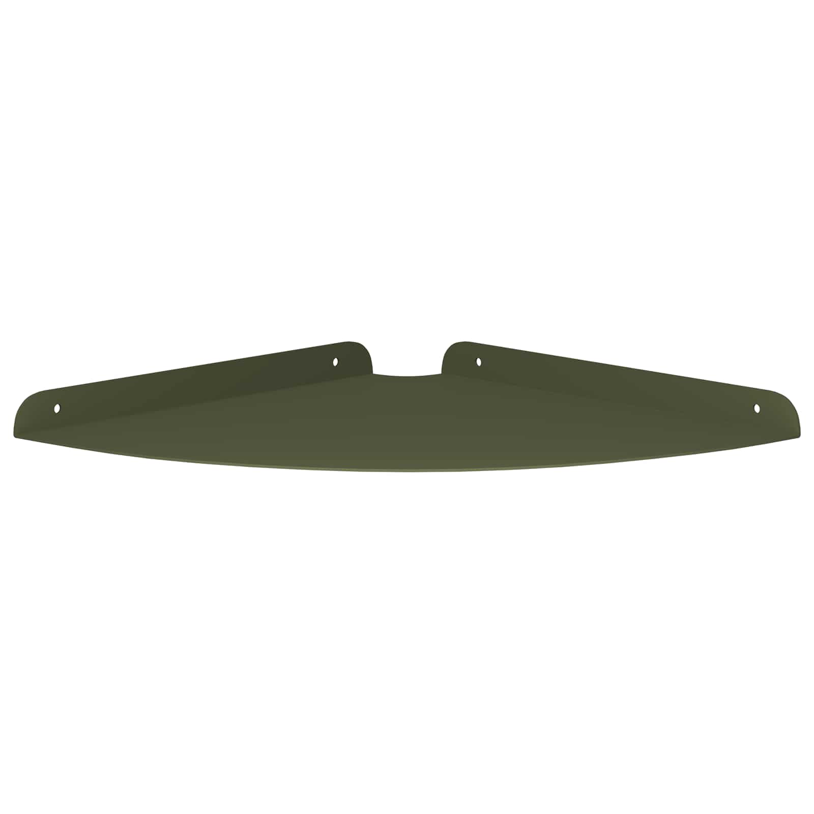 Lebdeća polica s policom 4 pcs Maslinovo zelena 30 x 30 x 2 cm