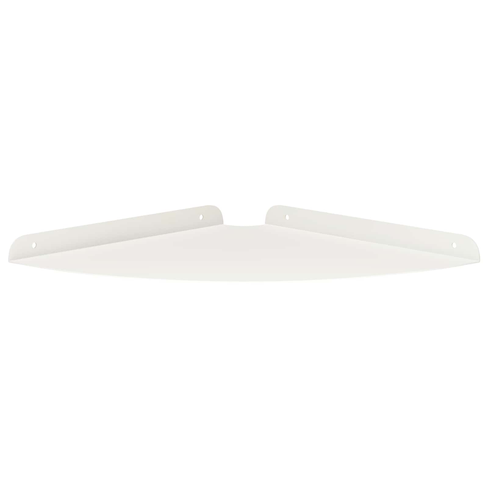 Lebdeća polica s policom s pohranom 2 pcs Bijeli 30 x 30 x 2 cm