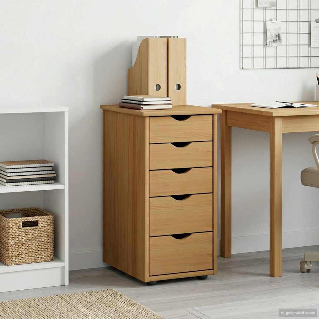 Cabinet Medeno smeđa 34 x 39 x 61,5 cm Čvrsto borovo drvo