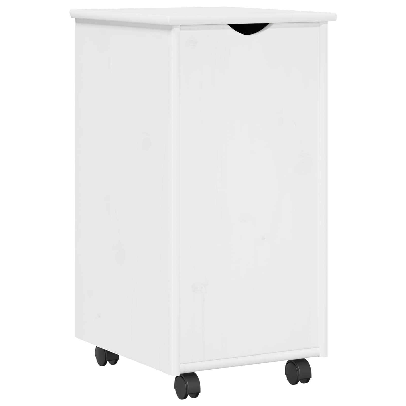 Mobilni ormar Bijelo 34 x 39 x 65,5 cm Čvrsto borovo drvo