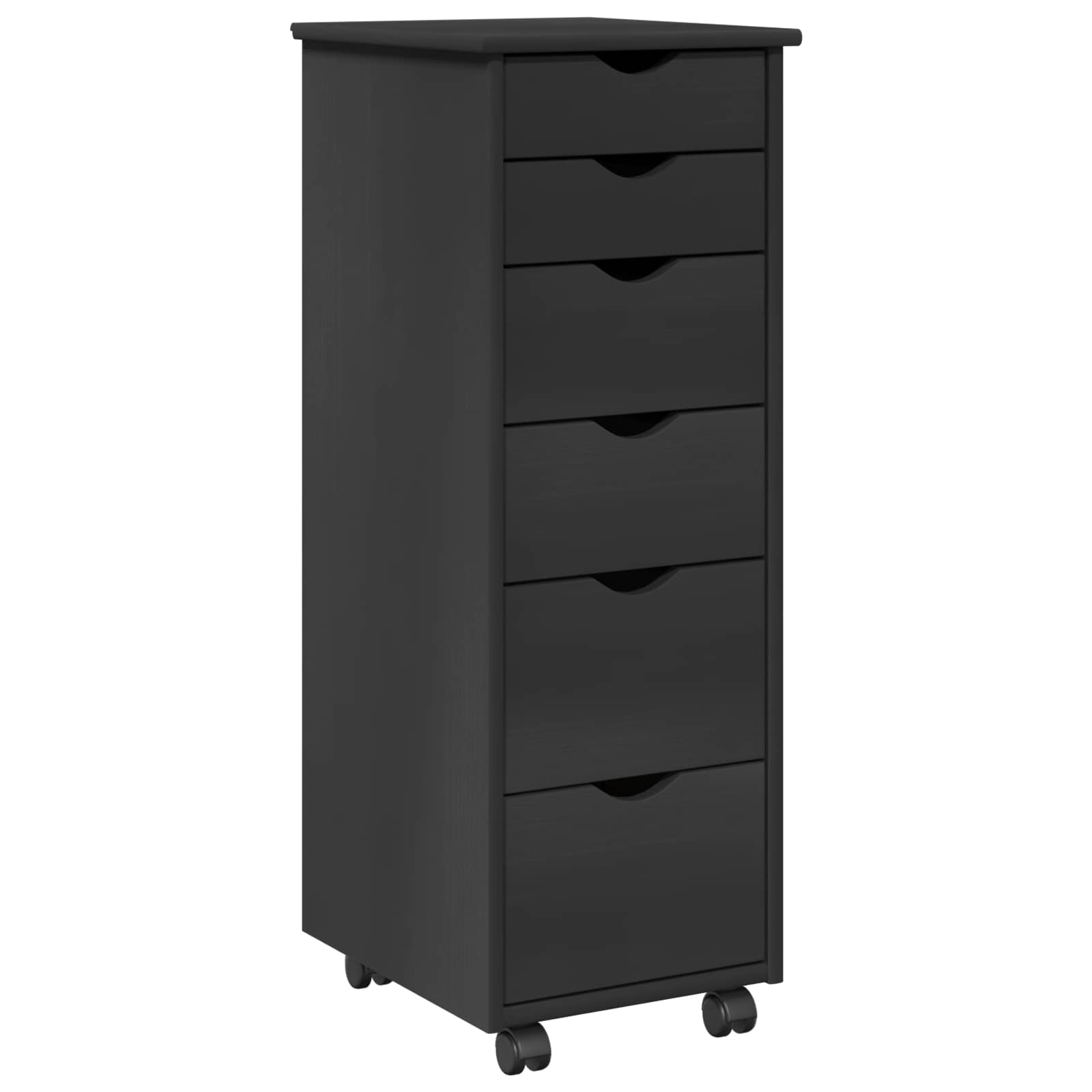 Mobilni ormar Siva 34 x 39 x 93,5 cm Čvrsto borovo drvo