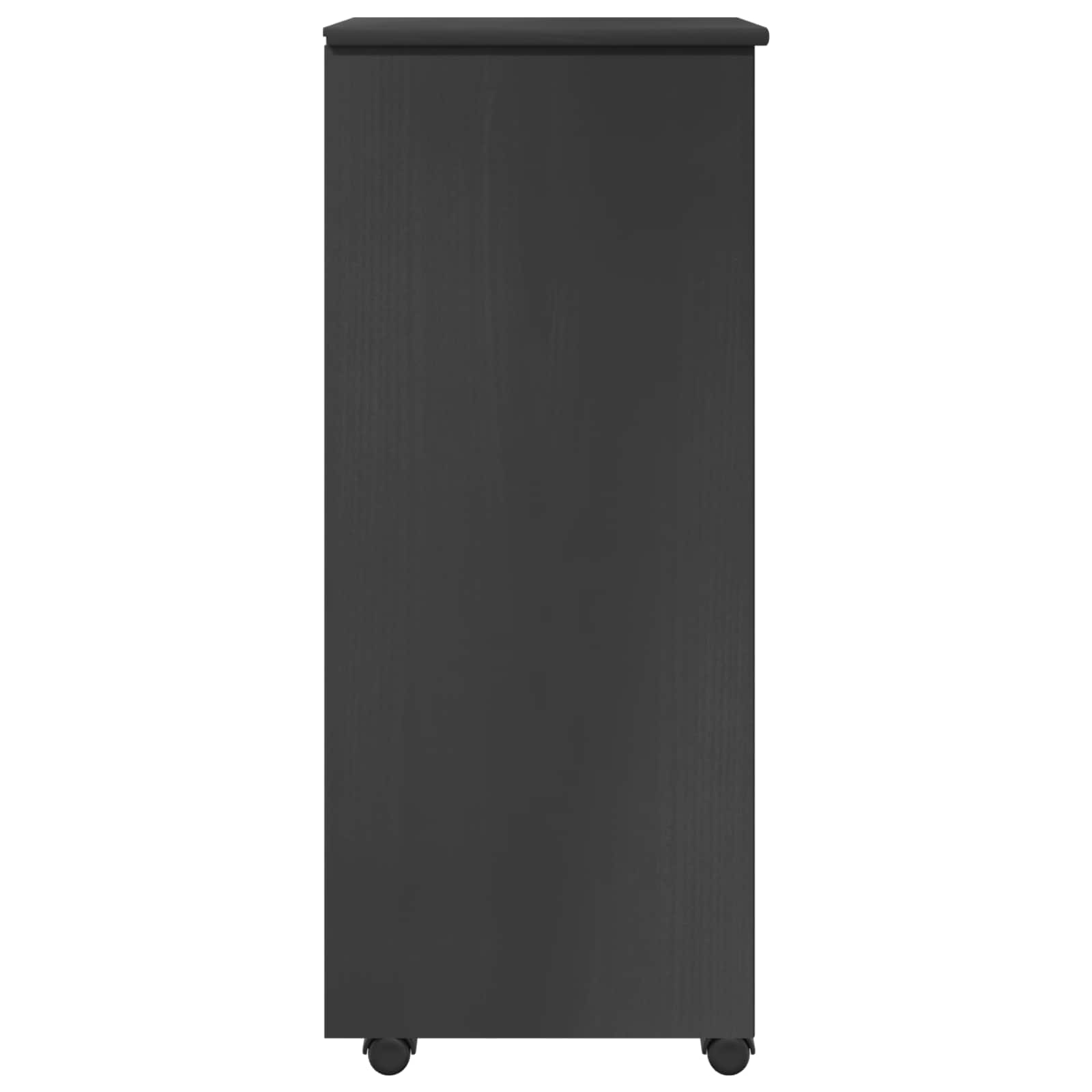 Mobilni ormar Siva 34 x 39 x 93,5 cm Čvrsto borovo drvo