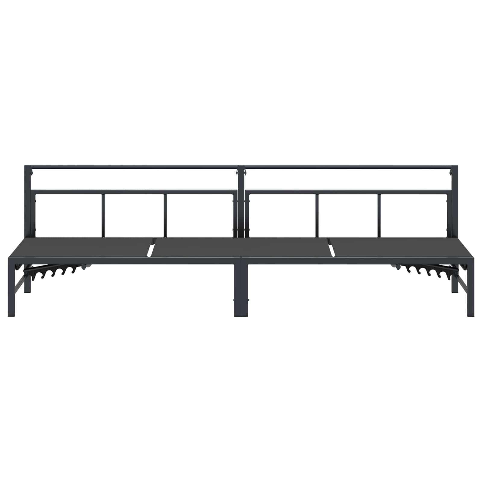 Ležaljka Crna 200 x 62 x 59,5 cm Tekstilen