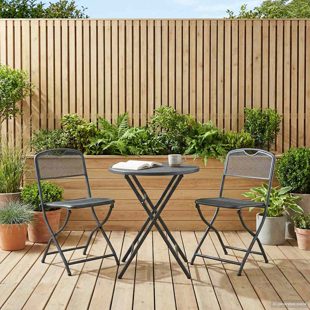 Vrtne stolice 2 pcs Antracit 52,5 x 46 x 82 cm Željezo