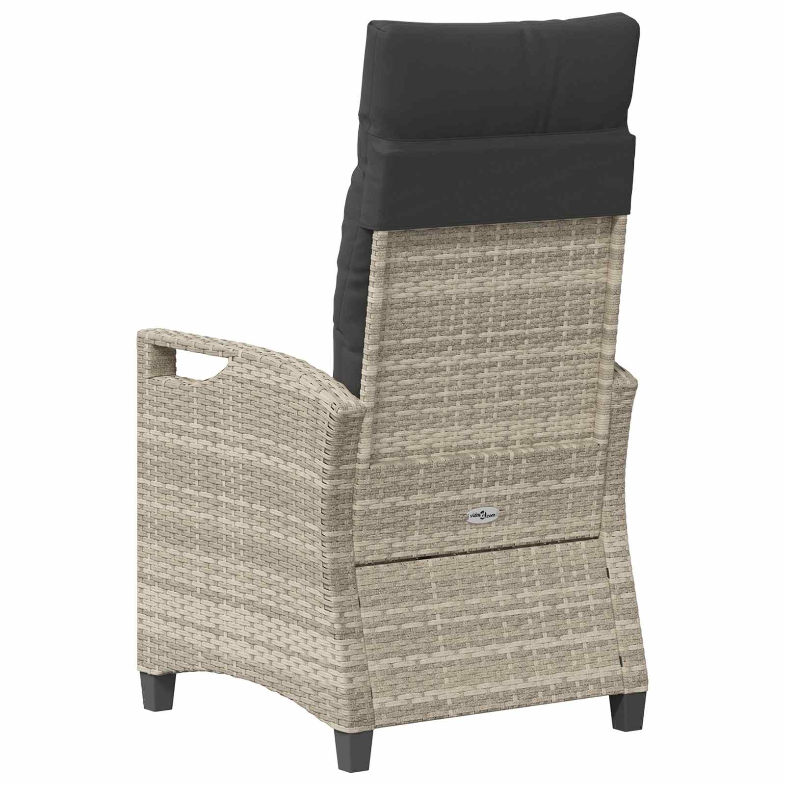 Vrtna stolica 2 pcs Svijetlo siva i tamno siva 56 x 60 x 112 cm