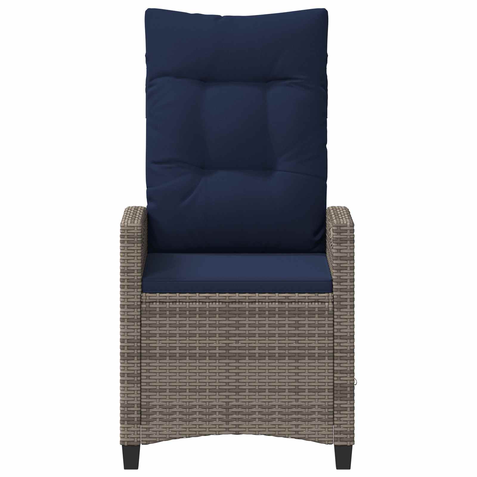 Vrtna stolica 2 pcs siva i modra 56 x 60 x 112 cm