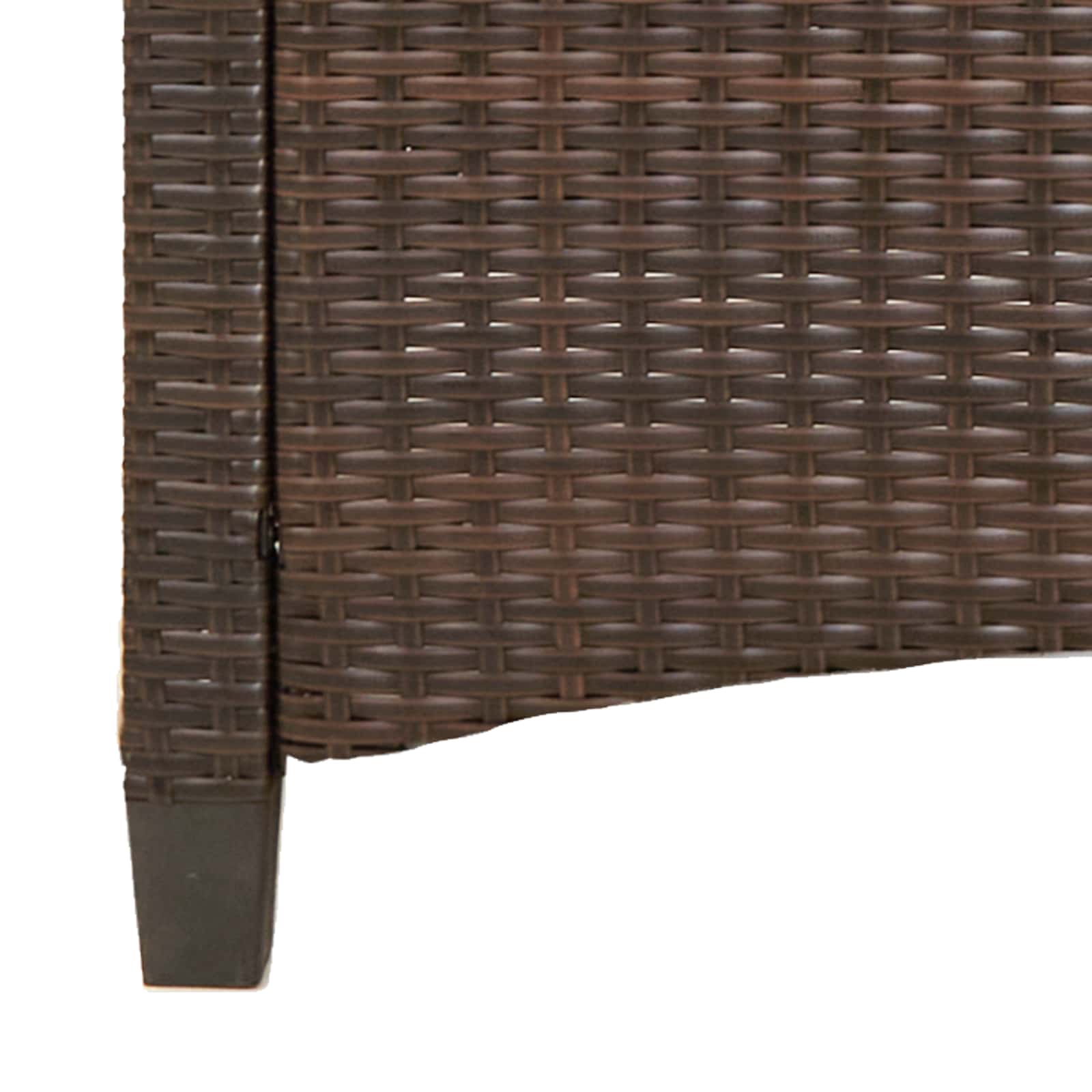 Vrtna klupa Smeđa i crvena 105 x 60 x 112 cm Čelik i poliester