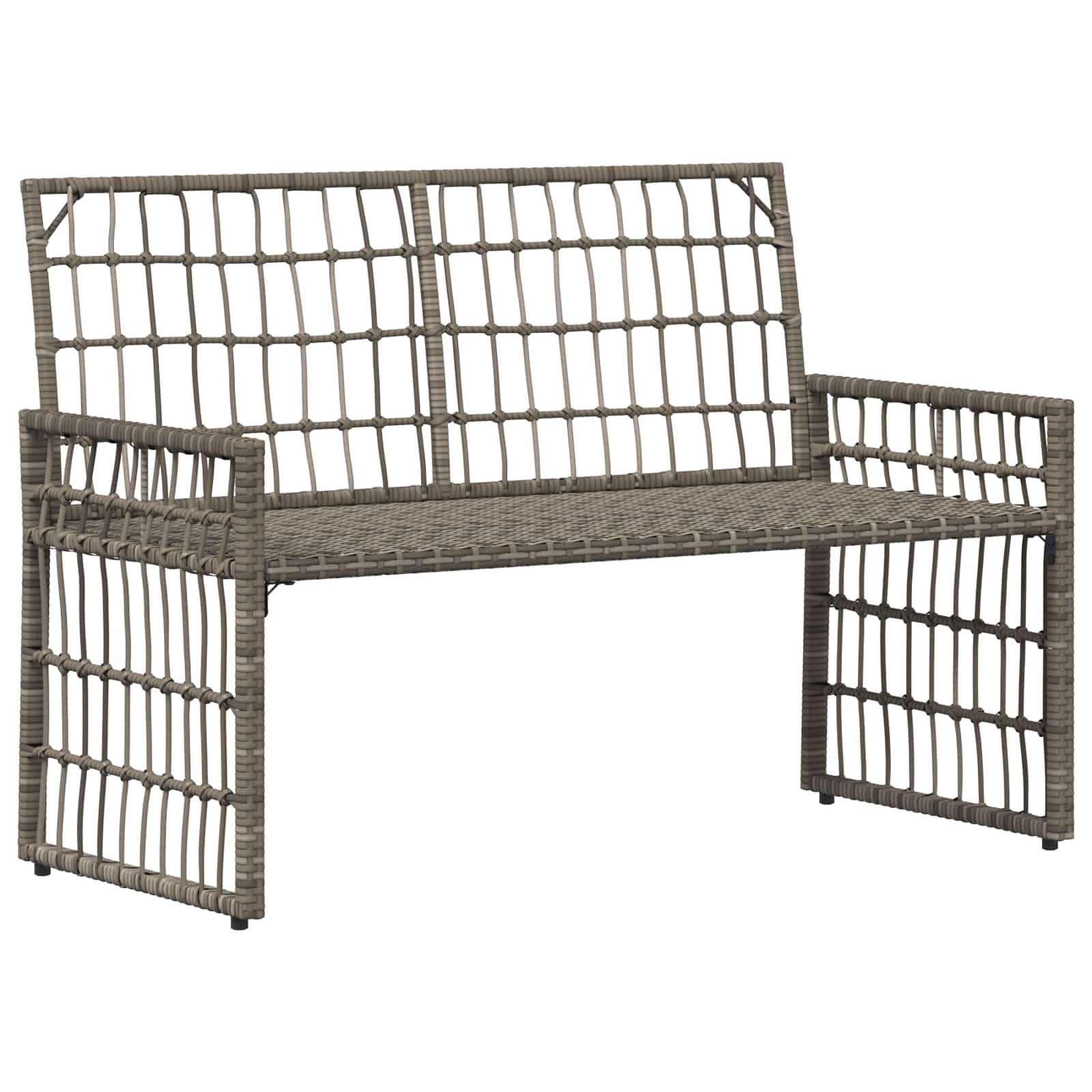Set vanjskog namještaja 4 pcs Crna i tamno siva