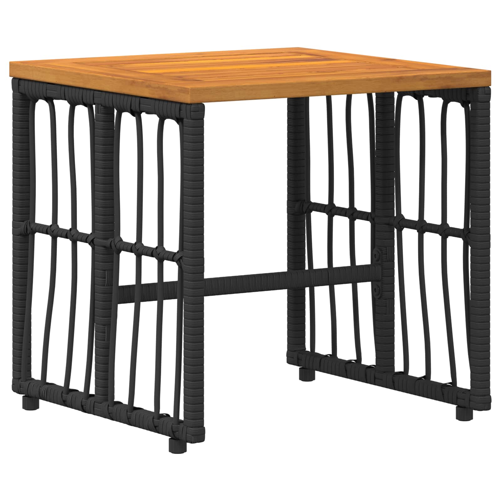 Set vanjskog namještaja 3 pcs Crna i tamno siva