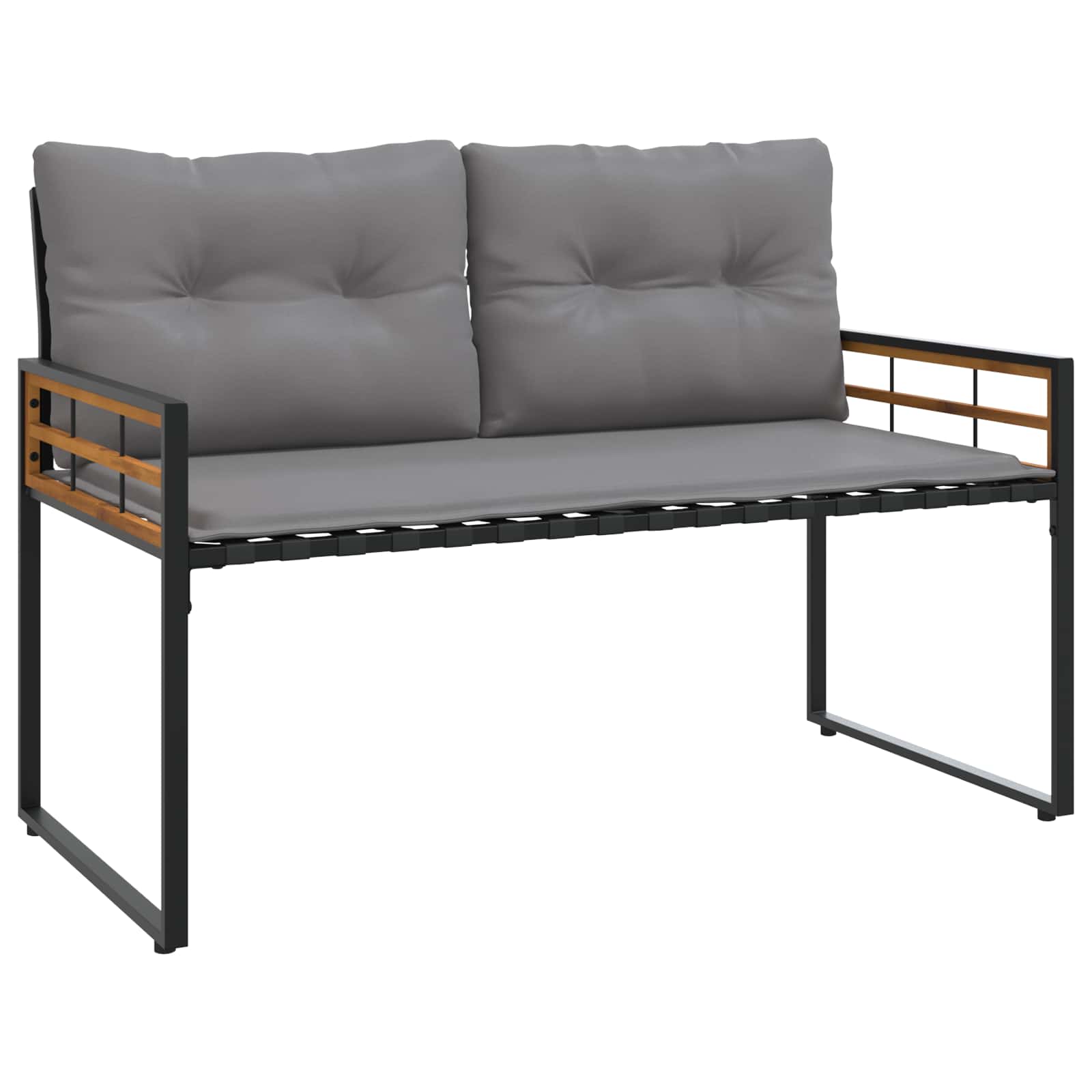 Set vanjskog namještaja s jastukom 4 pcs Svijetlo siva