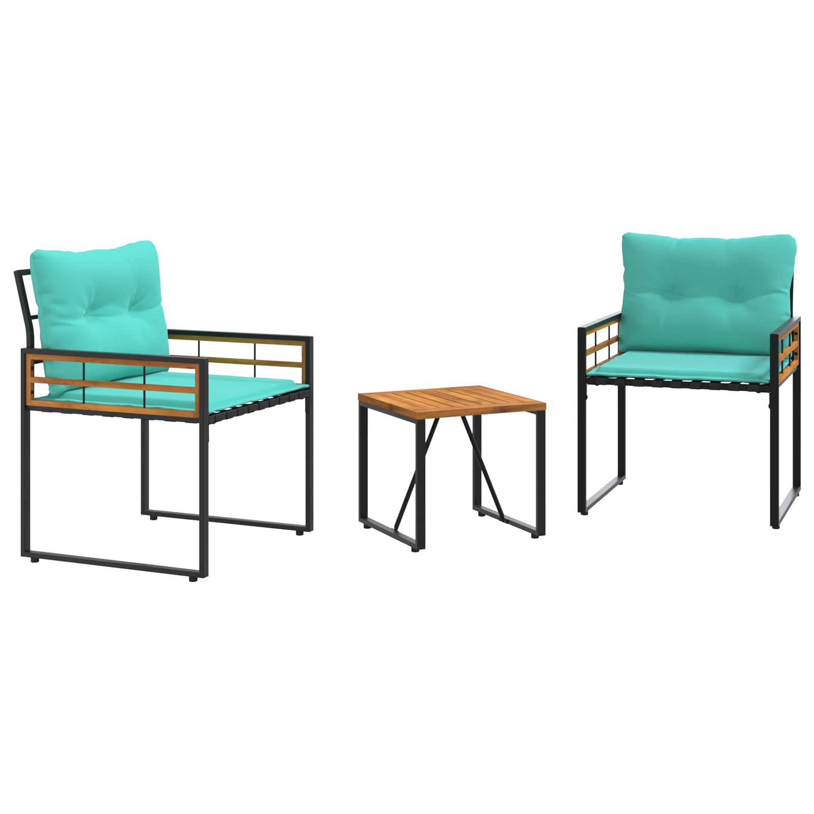 Set vanjskog namještaja s jastukom 3 pcs Tirkizna