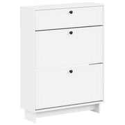 Ormar za cipele EDE 78 x 24 x 103 cm Konstruirano drvo Bijela