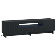 LED TV kabinet Crna Konstruirano drvo