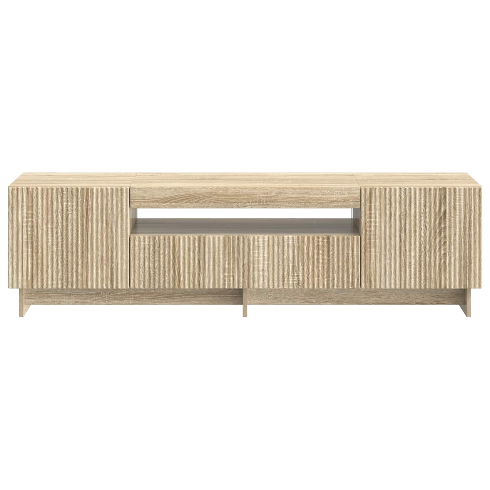 LED TV kabinet Hrast sonoma Konstruirano drvo