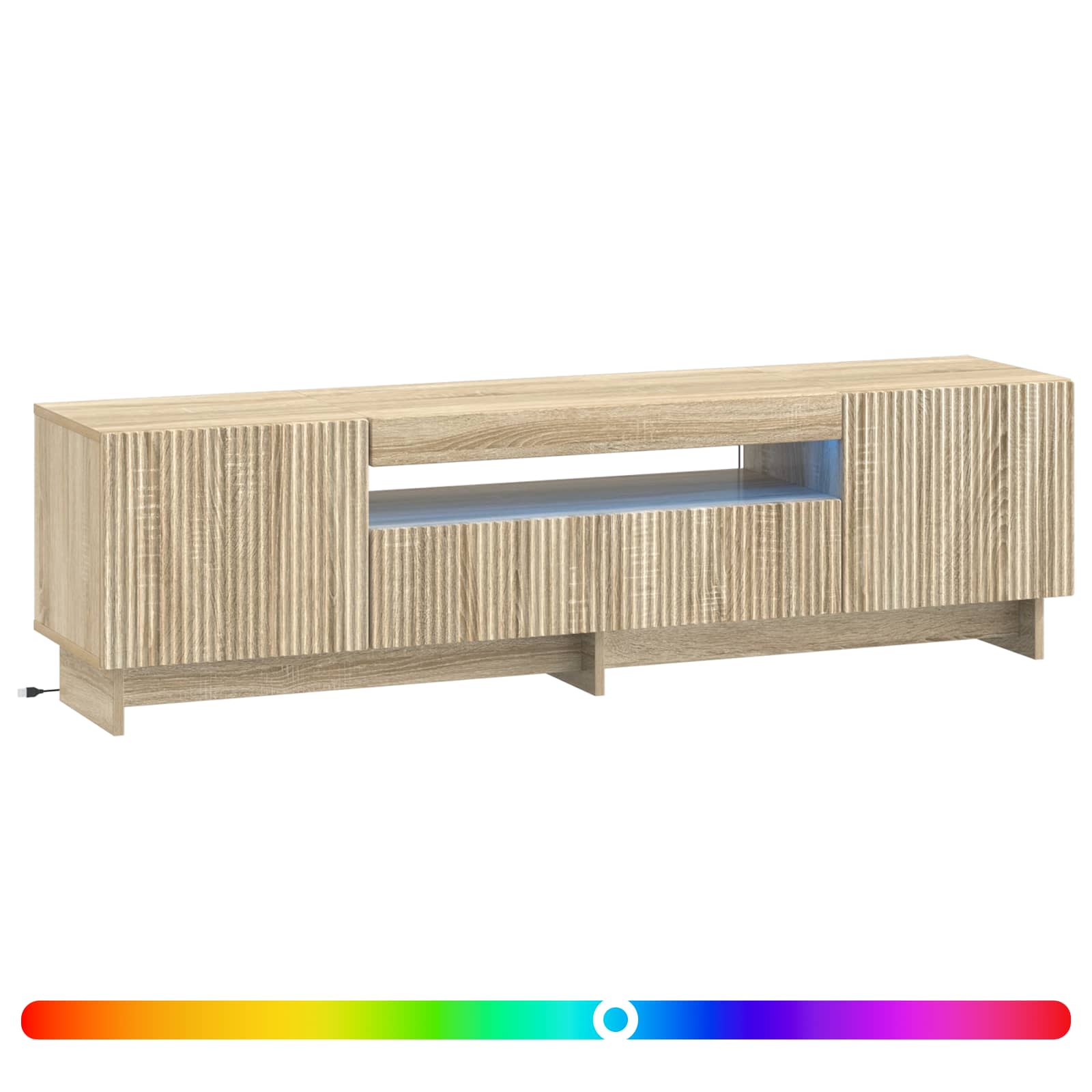 LED TV kabinet Hrast sonoma Konstruirano drvo