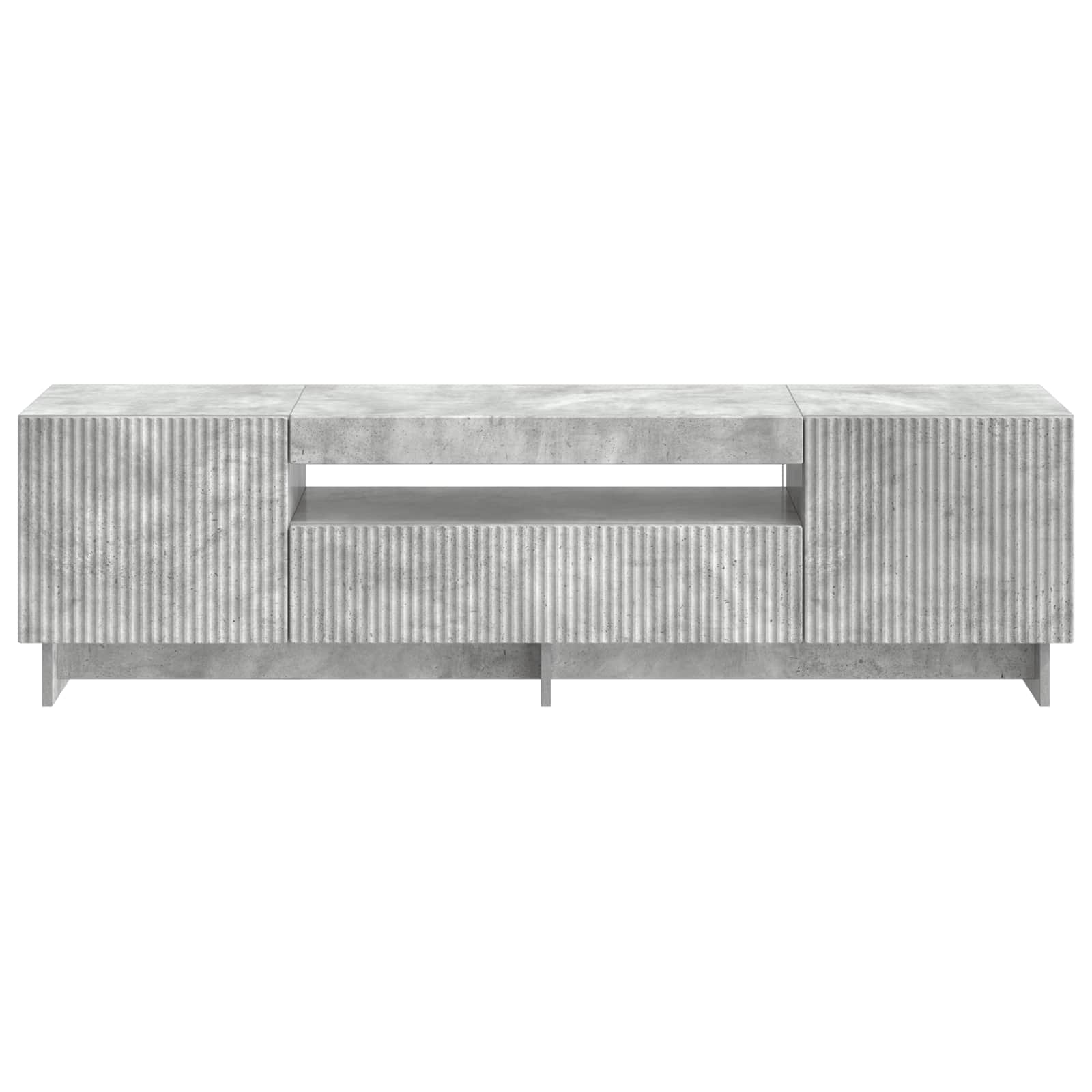 LED TV kabinet Betonska siva Konstruirano drvo