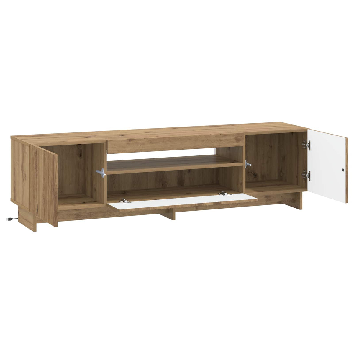 LED TV kabinet Hrast artisan Konstruirano drvo