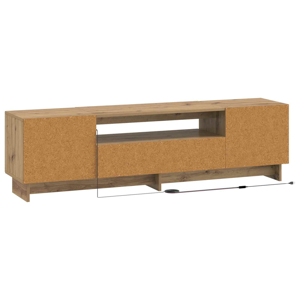 LED TV kabinet Hrast artisan Konstruirano drvo
