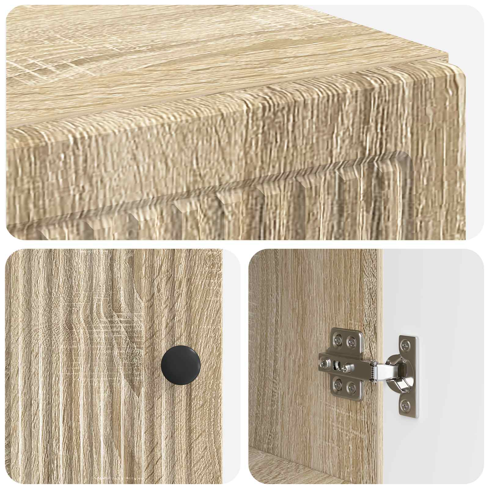 Kabinetska WC EDE Hrast sonoma 66 x 25,5 x 190 cm