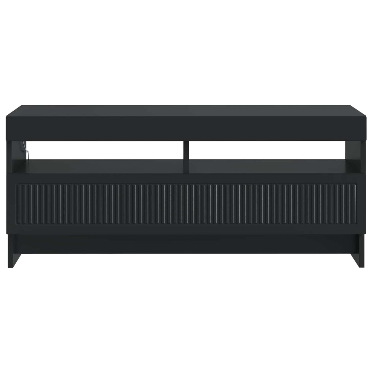 LED TV kabinet Crna Konstruirano drvo