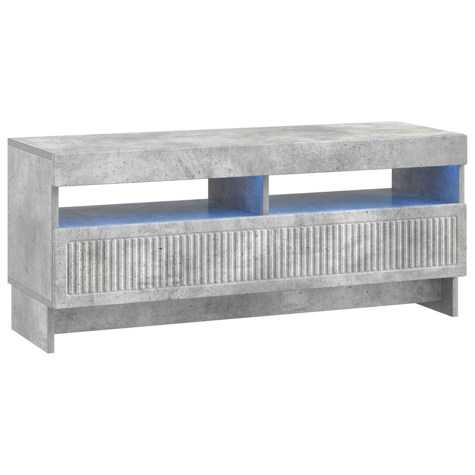 LED TV kabinet Betonska siva Konstruirano drvo