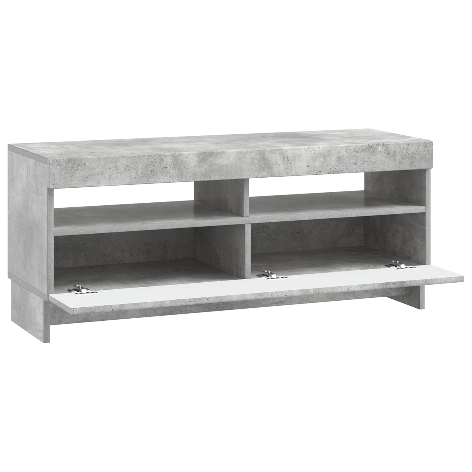 LED TV kabinet Betonska siva Konstruirano drvo