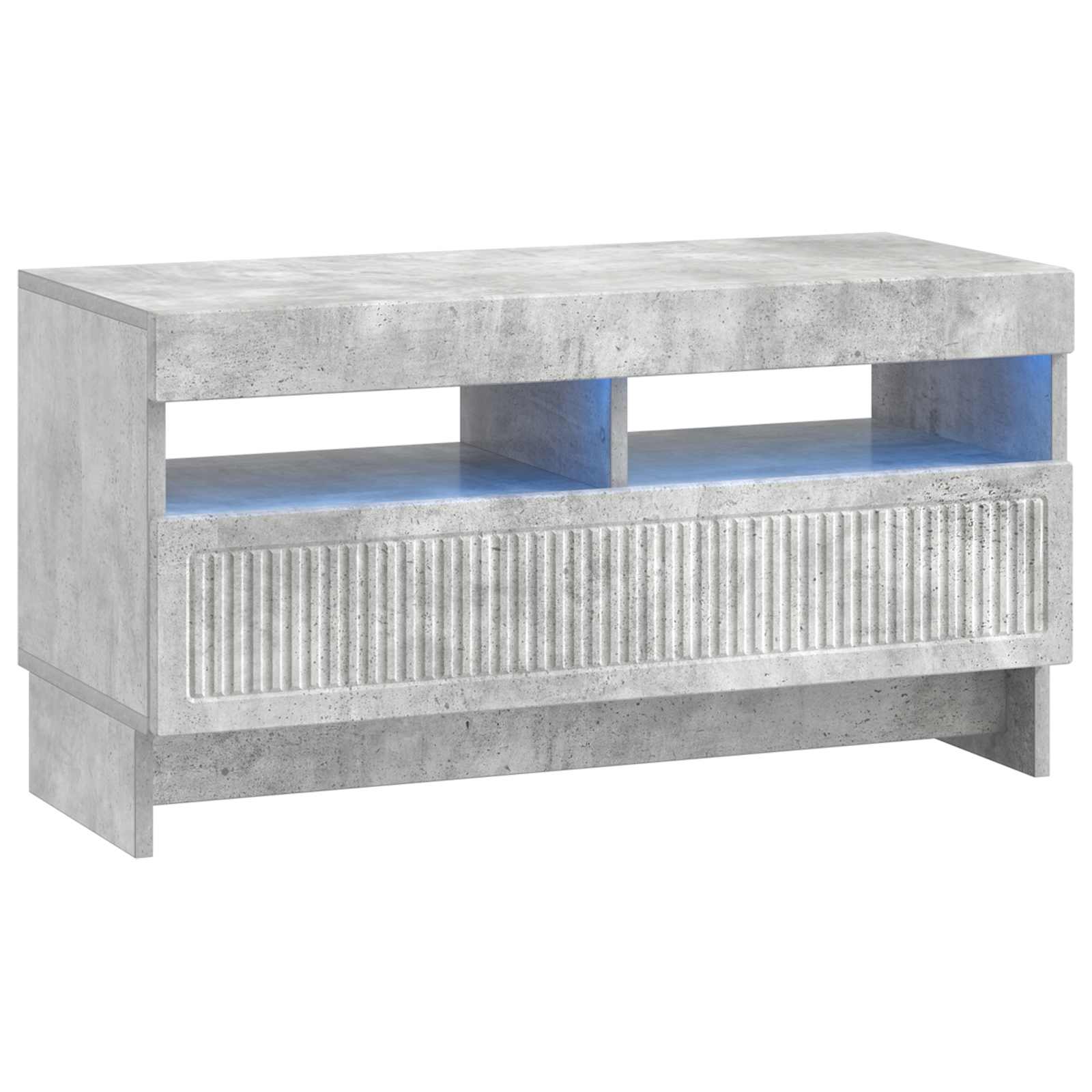 LED TV kabinet Betonska siva Konstruirano drvo