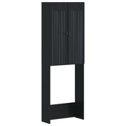 Kabinetska WC ALKMAAR Crna 66 x 25,5 x 190 cm Konstruirano drvo