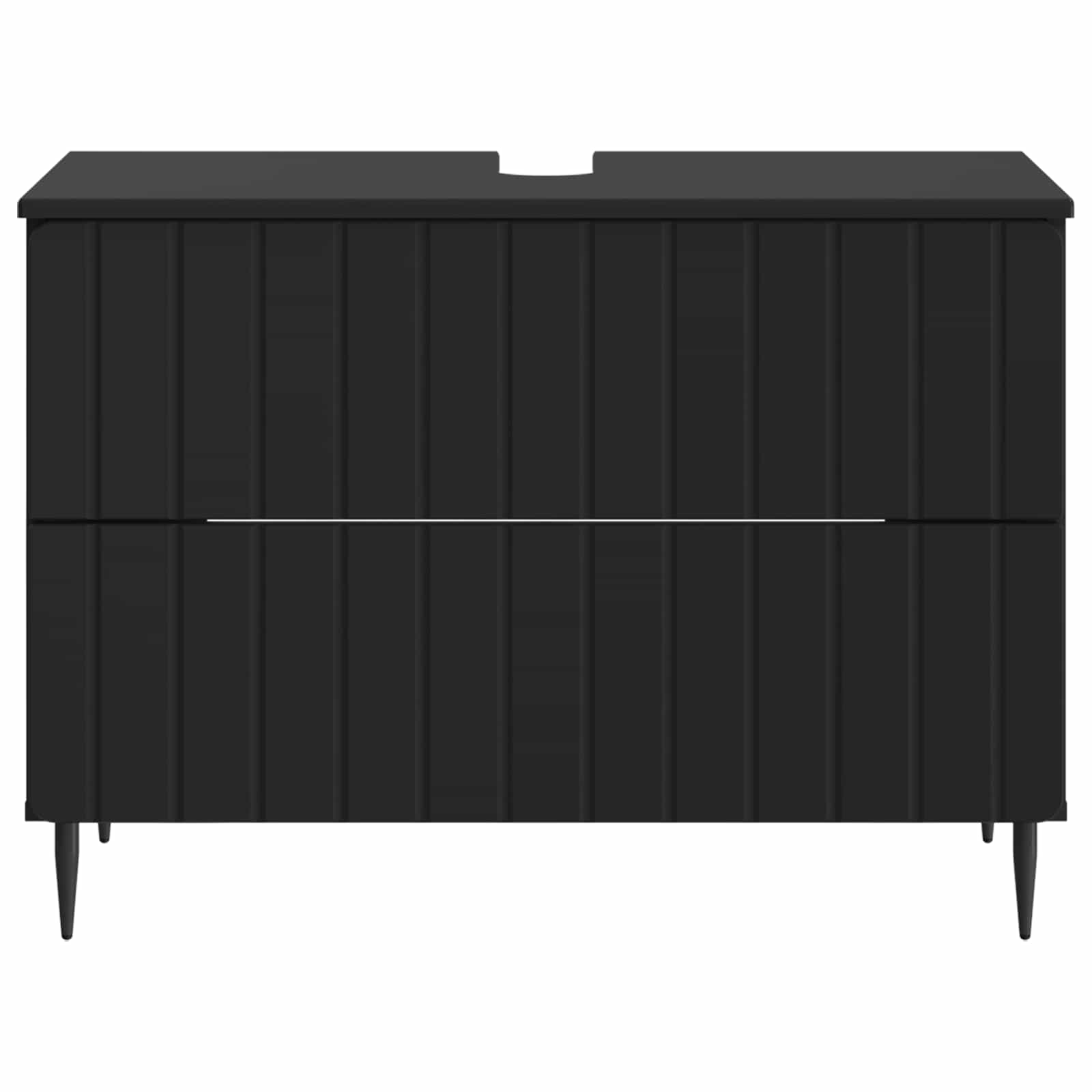 Kupaonski ormarić za sudoper ZWOLLE Crna 82 x 41 x 58,5 cm