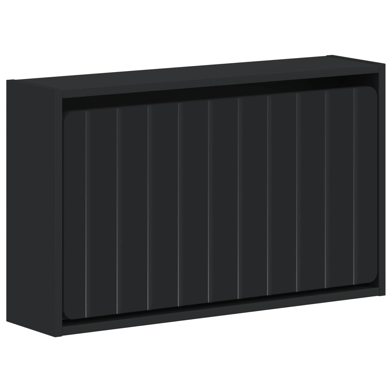 Ormar za cipele na zidu ZWOLLE 71 x 17 x 43 cm Crna