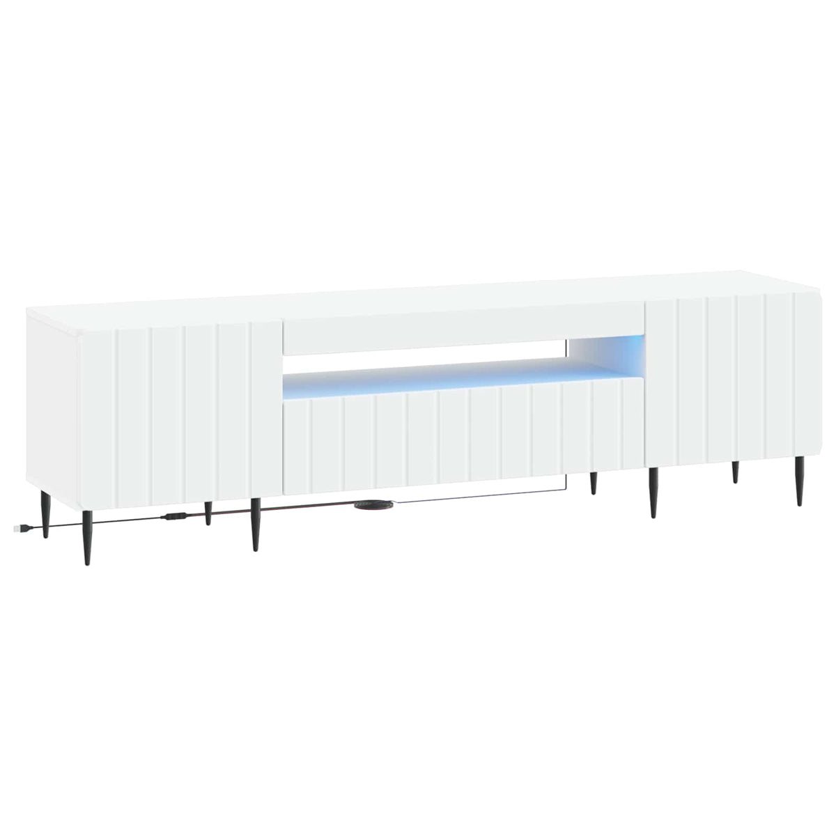 LED TV kabinet Bijela Konstruirano drvo