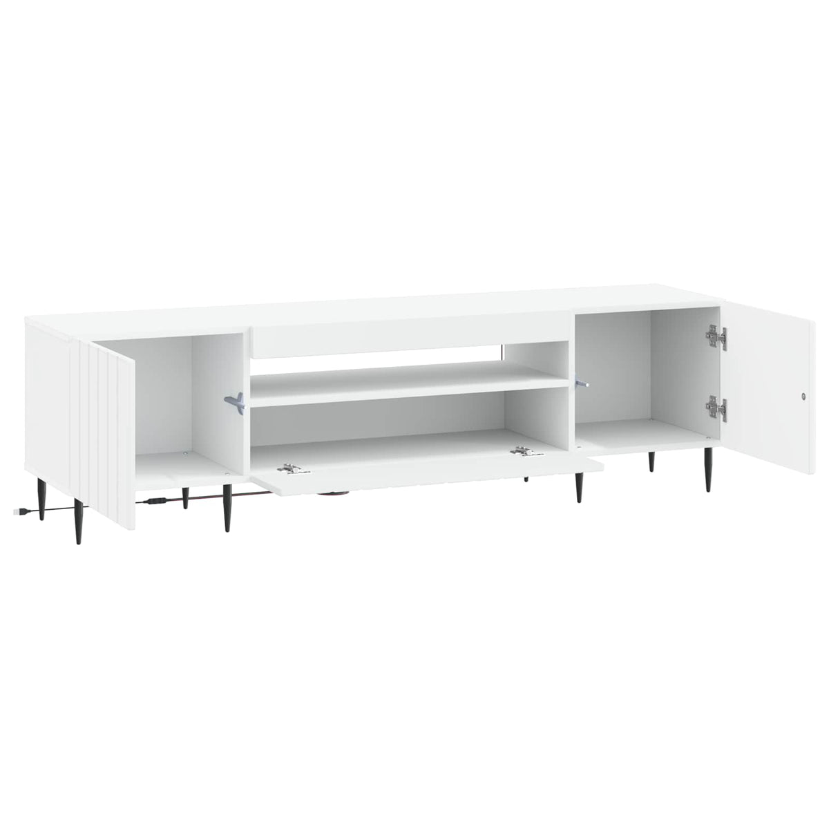 LED TV kabinet Bijela Konstruirano drvo