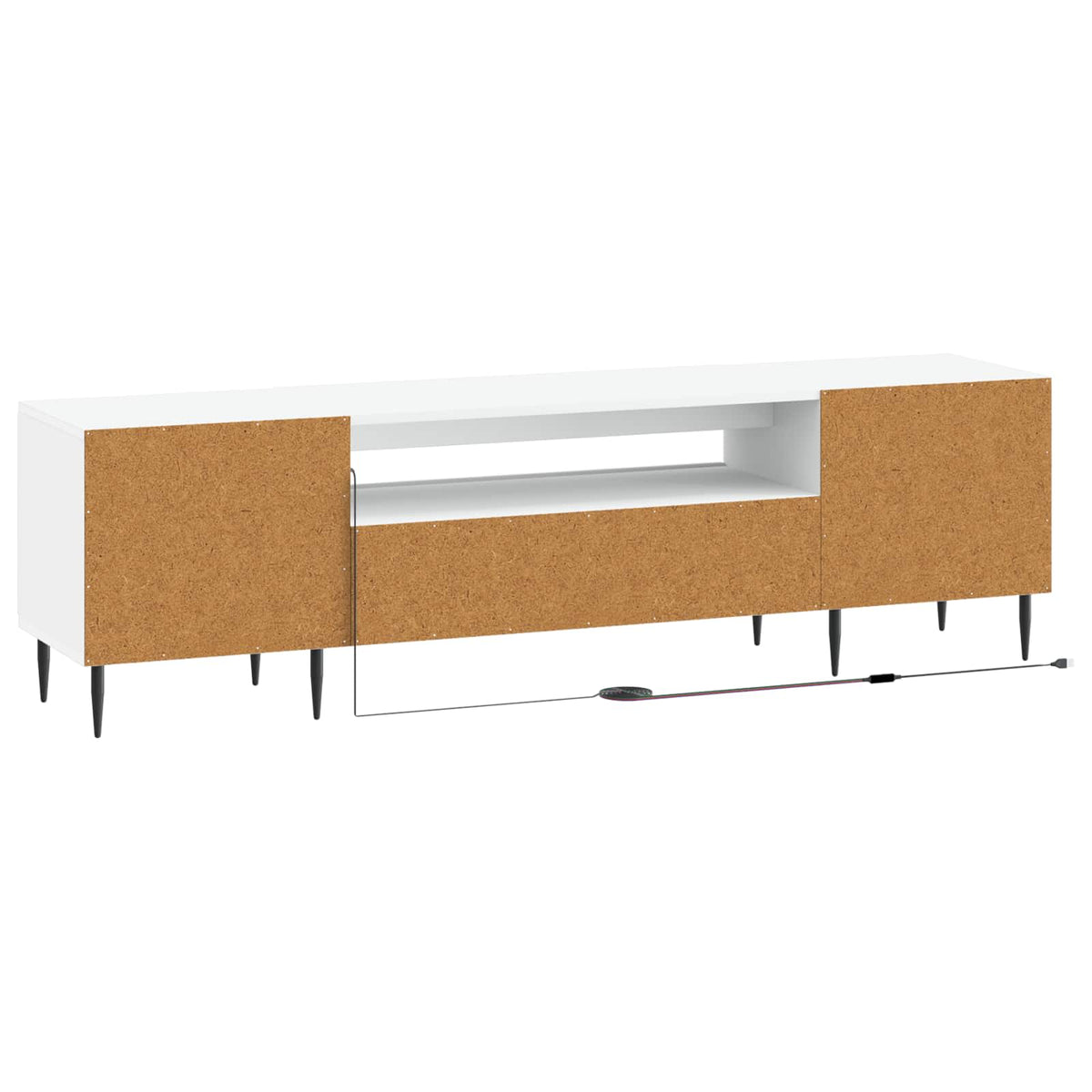 LED TV kabinet Bijela Konstruirano drvo