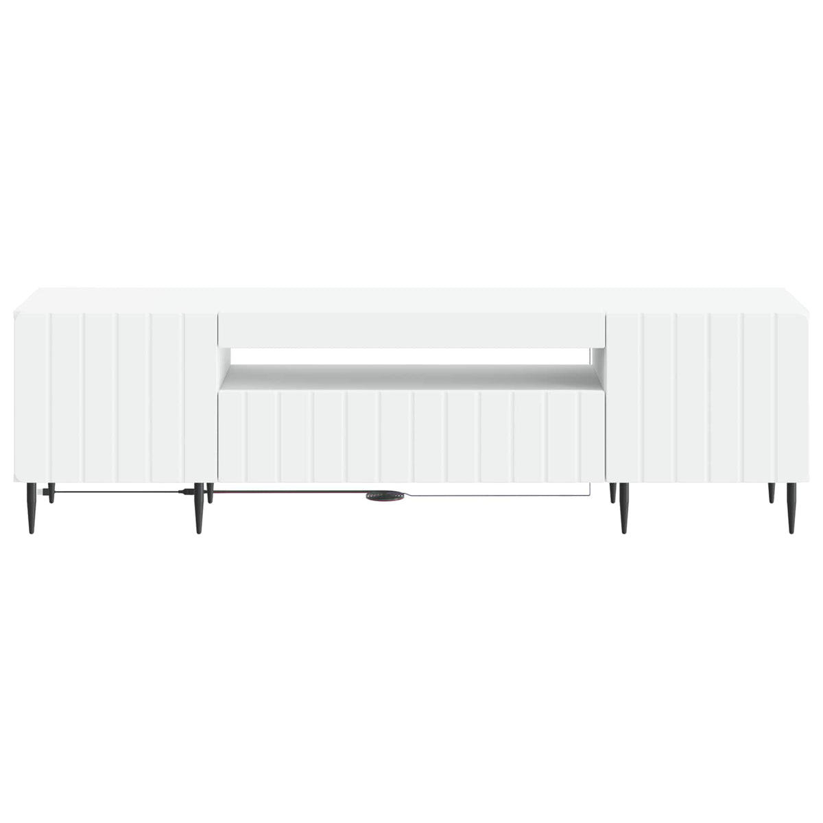 LED TV kabinet Bijela Konstruirano drvo