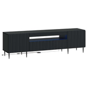 LED TV kabinet Crna Konstruirano drvo