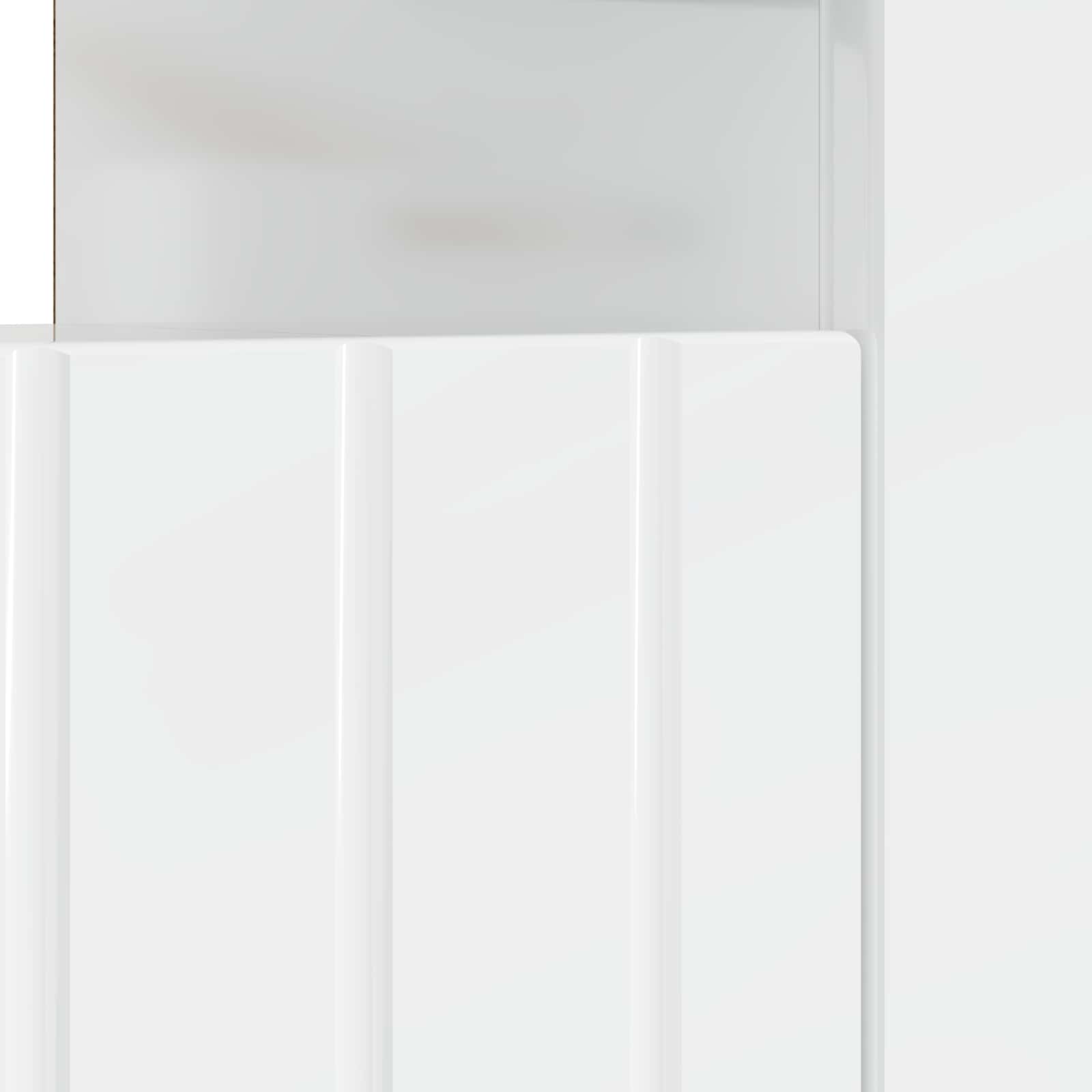 LED TV kabinet Bijela visokog sjaja Konstruirano drvo