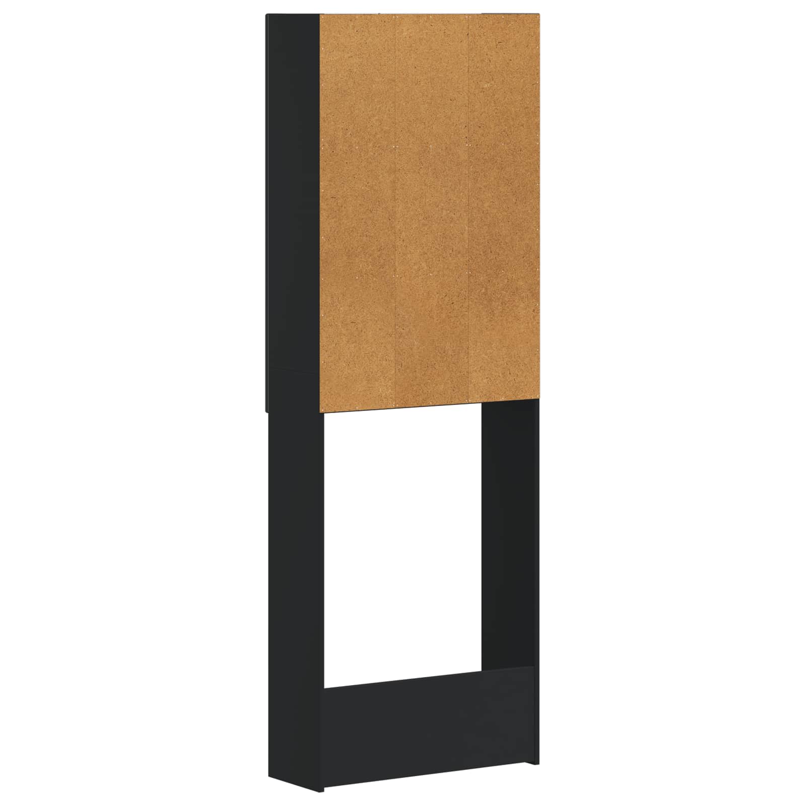 Kabinetska WC ZWOLLE Crna 66 x 25,5 x 190 cm Konstruirano drvo